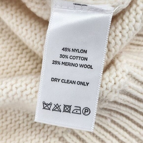 Lilla P Fair Isle Sweater Size Small Womens Ivory White Pink Merino Wool Blend - Picture 7 of 8